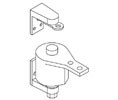 Bommer 7112-603 Spring Pivot-Surface Type-Steel Base-Adjustable Tension-Zinc Plated