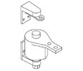 Bommer 7312-626 Spring Pivot-Surface Type-Brass Base-Adjustable Tension-Satin Chrome Finish