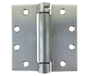 Bommer LB4390C-450-630 4.5x4.5in Single Acting Spring Hinge-Full Mortise-Contract Grade-Lube Bearing-Stainless Steel Base-Satin Finish