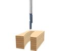 Bosch 84501M 1/4ln x 1ln Carbide-Tipped Double-Flute Flush and Bevel Laminate Trimming Bit