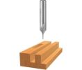 Bosch 85091 1/16ln x 1/8ln High-Speed Steel Single-Flute Straight Bit