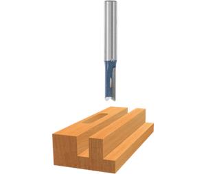 Bosch 85228M 3/8 ln x 1-1/4ln Carbide-Tipped Double-Flute Straight Bit