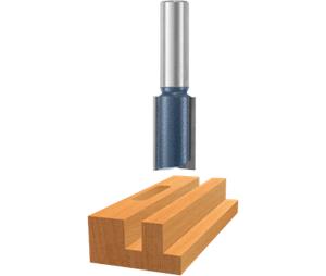 Bosch 85260M 11/16ln x 1-1/4ln Carbide-Tipped Double-Flute Straight Bit