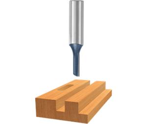 Bosch 85409M 3/8ln x 1ln Carbide-Tipped Single-Flute Straight Bit