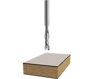 Bosch 86026M 1/4ln x 7/8ln Solid Carbide Double-Flute Compression Up/Down Spiral