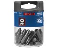Bosch BBT25P2 P2 1In Philips Scredriver Bits-Shank 1/4In-Pack of 25