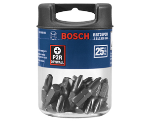 Bosch BBT25P2R P2R 1In Philips Scredriver Bits-Shank 1/4In-Pack of 25