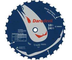 Bosch DCB1024 10In 24 Teeth Daredevil™ Table and Miter Circular Saw Blade Fast Ripping-Arbor 5/8In