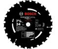 Bosch DCB724D 7-1/4In 24 Teeth Daredevil™ Portable Circular Saw Blade Decks, Wet Lumber-Arbor 5/8In DKO