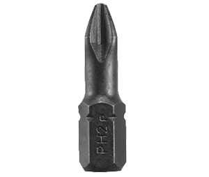 Bosch ITP225 P2 1In Philips Screwdriver Bits-Shank 1/4In-Pack of 25