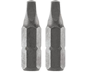 Bosch ITSQ3102 R3 1In Square Recess Insert Bits-Shank 1/4In-Pack of 2