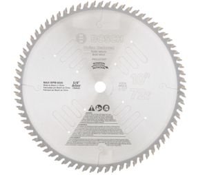 Bosch PRO1072VF 10In 72 Teeth Noise/Vibration-Reduced Circular Saw Blade-Arbor 5/8In