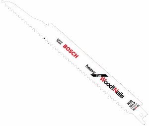Bosch RHN96 9ln x .053ln Wood and All-Purpose Reciprocating Saw Blades, Heavy for Wood with Nails-Pack of 5