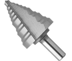 Bosch SDH10 1/4In–1-3/8In (1/8In) x 3In, High-Speed Steel Step Drill Bit