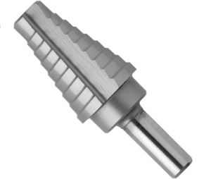 Bosch SDH7 9/16In–1In (1/16In) x 3In, High-Speed Steel Step Drill Bit