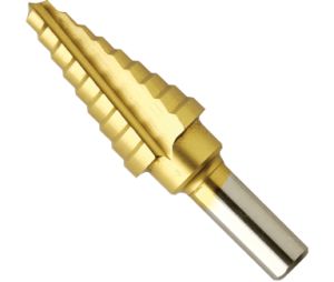 Bosch SDT3 1/4In–3/4In (1/16In) x 3In, Titanium-Coated Step Drill Bit