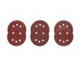 Bosch SR5R000 5In 60-120-240 Assorted Grits 8-Hole Hook-And-Loop Sanding Discs-Pack of 6