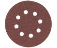 Bosch SR5R082 5In 80 Grit 8-Hole Hook-And-Loop Sanding Discs-Pack of 25
