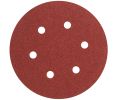 Bosch SR6R062 6In 60 Grit 6-Hole Hook-And-Loop Sanding Discs-Pack of 25