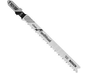 Bosch T101BF 4In 10TPI Clean for Hardwood T-Shank Jig Saw Blades-Pack of 5