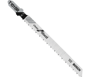 Bosch T101BR 4In 10TPI Clean for Wood T-Shank Jig Saw Blades-Pack of 5