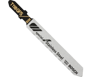 Bosch T118GFS 3-1/4In 36TPI Basic for Stainless Steel T-Shank Jig Saw Blades-Pack of 5