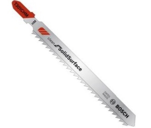 Bosch T301CHM3 4-5/8In 8TPI Special for Solid Surface T-Shank Jig Saw Blades-Pack of 3