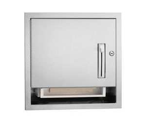Bradley 2484-10 Roll Paper Towel Dispenser - Semi_Recessed