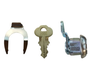 Bradley P15-402 Set of Replacements P10-568 Lock, Clip, & Key Kit