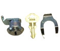 Bradley P15-465 Set of Replacements P10-723 Lock, Clip, & Key Kit