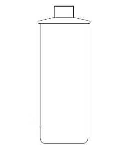 Bradley P19-119 (order as P15-406) Plastic Soap Container 32 oz.