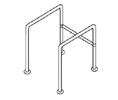 Bradley 8320 039000 1-1/4" Diameter Heavy Duty Grab Bar - Satin Stainless Steel