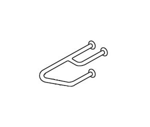 Bradley 8122 116000 1-1/2" Diameter Heavy Duty Grab Bar - Satin with Safety Grip Stainless Steel