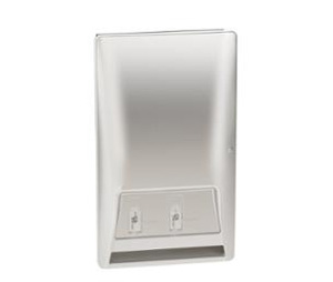 Bradley 4A20-E43 Recessed w/ €.50 Mechanism Napkin/Tampon Vendor