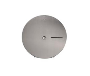 Bradley 5424 Surface Mounted Single Jumbo Roll Toilet Tissue Dispenser - Satin Stainless Steel