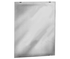 Bradley 747-6042 60"W x 42"H Frameless Plate Glass Mirror