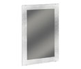 Bradley 747F-018300P 18"W x 30"H Frosted Frameless  Plate Glass Mirror - Plaid Acid-Etched Border 