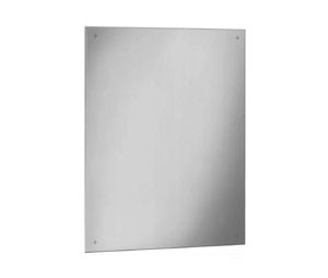 Bradley 748-1836 18"W x 36"H Frameless Type 304 Stainless Steel Mirror - #8 Bright Finish