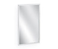 Bradley 781-2436 24"W x 36"H Stainless Steel Channel Frame Plate Glass Mirror