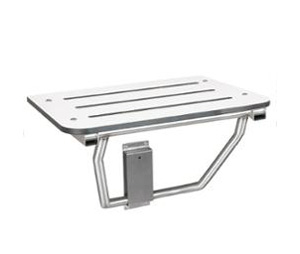 Bradley 9562 Folding Phenolic Shower Seat - White Phenolic