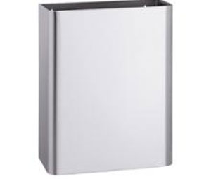 Bradley 3565 Surface-mounted 12 Gallon Waste Receptacle - Frameless - Satin Stainless Steel