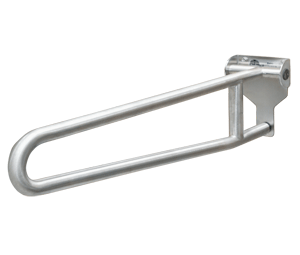 Bradley 8370 107 1-1/4" Diameter Heavy Duty Swing up Grab bar - Satin Stainless Steel
