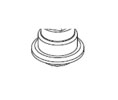 Bradley P19-224 Flange Assembly for 6334 Liquid Soap Dispenser