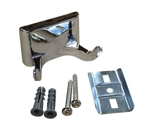 Bradley 932 Standard Series Surface Mounted Double Robe Hook - Polished Chrome