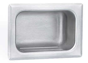 Bradley SA16 Heavy Duty Recessed Soap Dish - Satin Stainless Steel