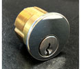 Brass Accents D09-C0293 625 1" Mortise Cylinder with key - Polished Chrome