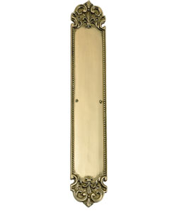 Brass Accents A04-P3220 Fluer De Lis Push Plate