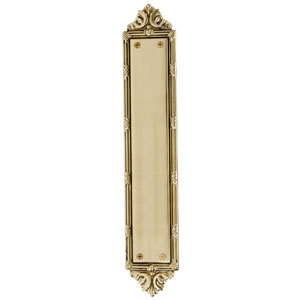 Brass Accents A05-P7230 Ribbon and Reed Push Plate