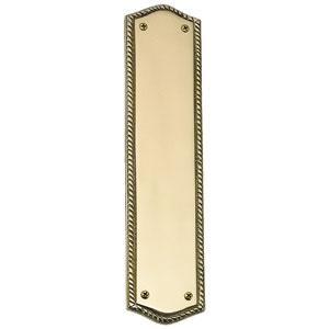 Brass Accents A06-P0250 Oval Rope Push Plate