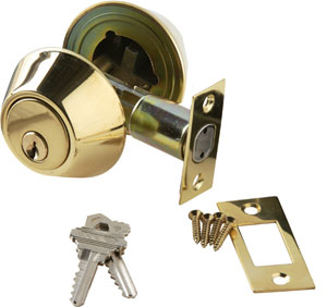Brass Accents D09-D1510 Single Cylinder Deadbolt - 2 3/8" or 2 3/4"